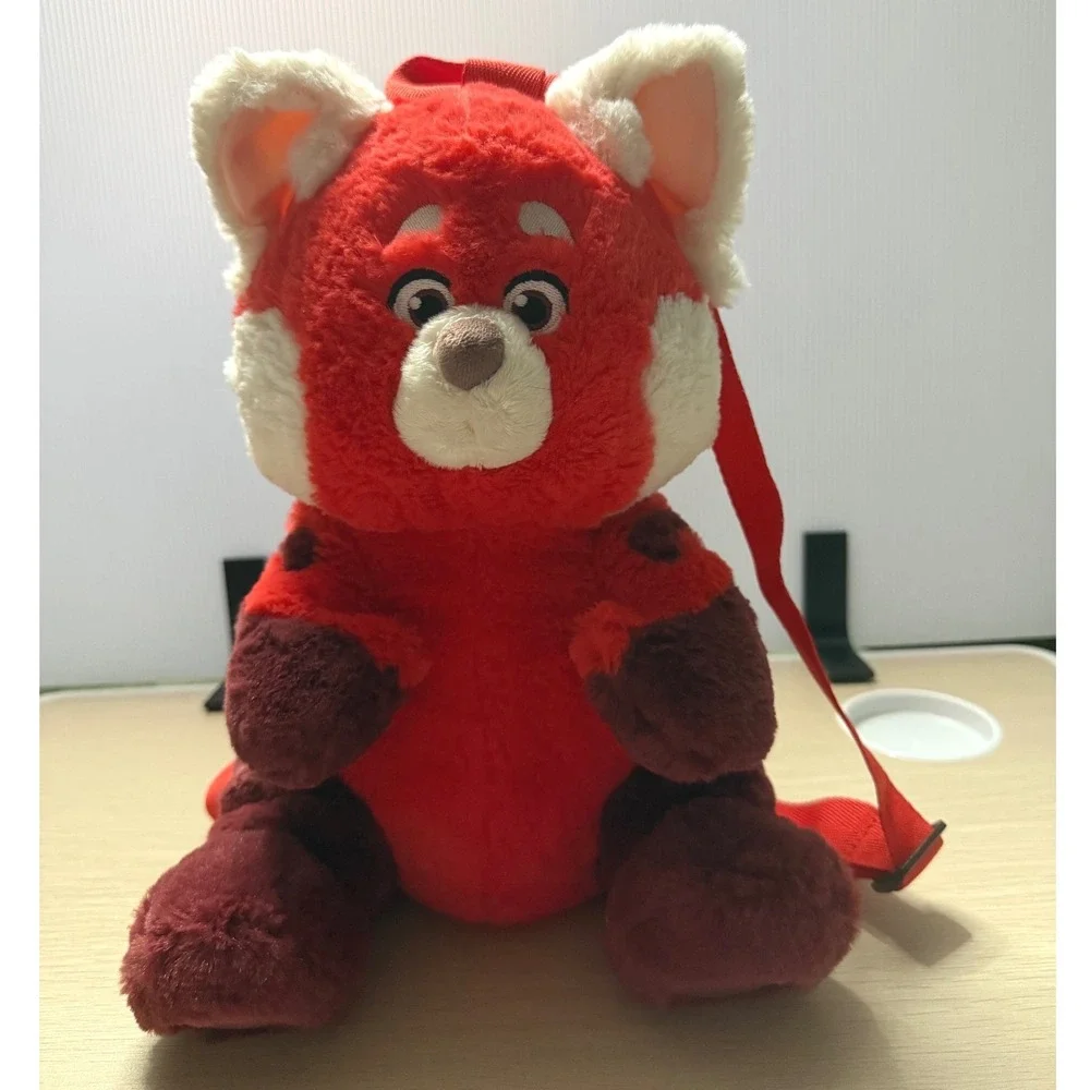 Disney Turning Red Panda Plush Backpack Kids OS Red Excellent Pixar Mei Lee